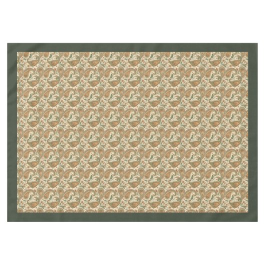 Warm Earth-Tone tafelkleed Boho Eetaccent (Voorkant (Horizontaal))