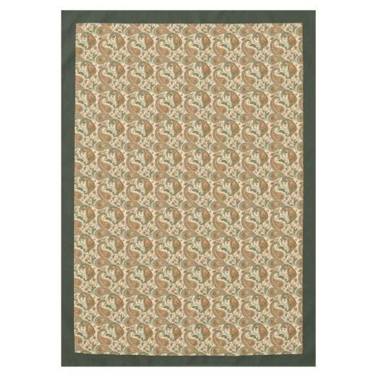 Warm Earth-Tone tafelkleed Boho Eetaccent (Voorkant)