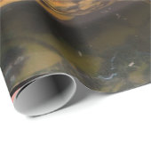 Warm Earth-Tone Turtle Wrapping Paper Cadeaupapier (Rol Hoek)