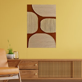 Warm Earth Tone Wall Art Poster