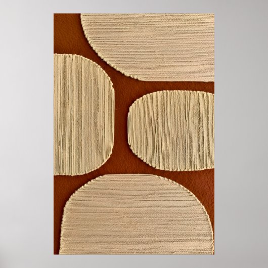 Warm Earth Tone Wall Art Poster (Voorkant)
