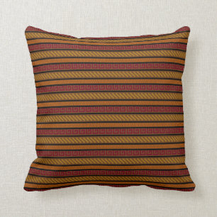 Warm Earth Tones Patroon Kussen