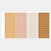 Warm Earthy Boho Name Labels (Vel)