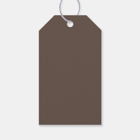 Warm Earthy Brown Gift Tags Cadeaulabel (Voorkant)