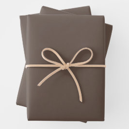 Warm Earthy Brown Wrapping Paper Sheets