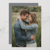 Warm Earthy Denim Photo Kaart (Voorkant / Achterkant)