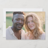 Warm Earthy Realistic Photo Kaart (Voorkant)