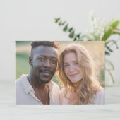 Warm Earthy Realistic Photo Kaart (Staand voorkant)