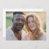 Warm Earthy Realistic Photo Kaart (Voorkant / Achterkant)