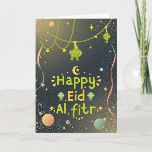 Warm Eid-vieringsontwerp Kaart