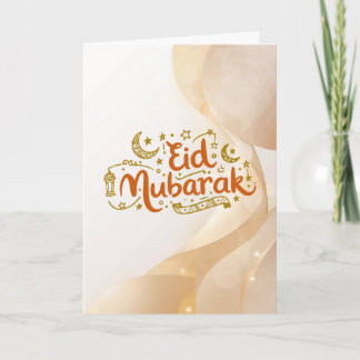 Warm Eid-vieringsontwerp Kaart