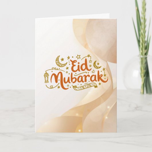 Warm Eid-vieringsontwerp Kaart (Voorkant)
