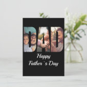 Warm & emotionele aangepaste foto Vaderdag Kaart (Staand voorkant)
