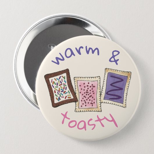Warm- en broodroosterbroodrooster Junk Food Ronde Button 4,0 Cm (Voorkant /achterkant)