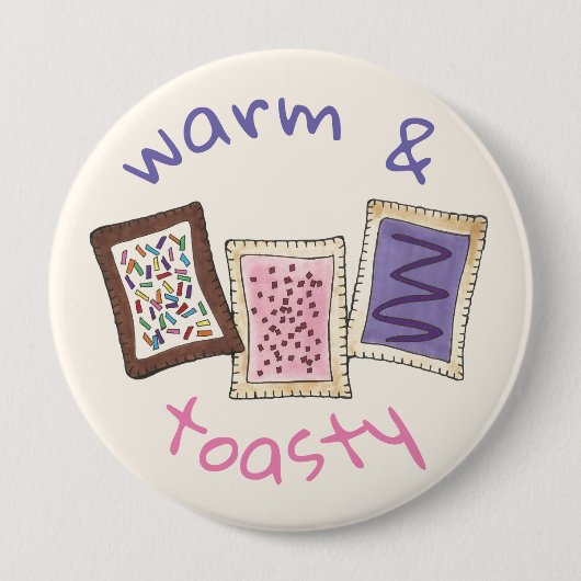 Warm- en broodroosterbroodrooster Junk Food Ronde Button 4,0 Cm (Voorkant)