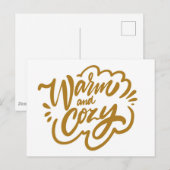 Warm en Cozy Briefkaart (Voorkant / Achterkant)