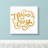 Warm en Cozy Canvas Afdruk (Insitu (Houten vloer))