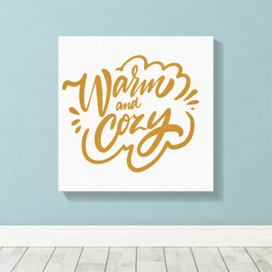 Warm en Cozy Canvas Afdruk (Insitu (Houten vloer))