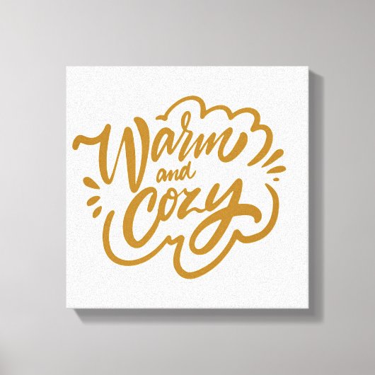 Warm en Cozy Canvas Afdruk (Voorkant)