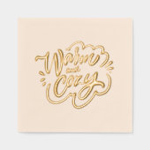 Warm en Cozy Folie Servetten (Voorkant)