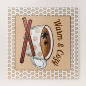 Warm en Cozy Indian Spiced Chai Tea Latte Cup Legpuzzel (Horizontaal)