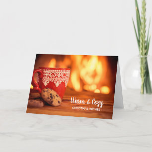 Warm- en Cozy-kerst Feestdagen Kaart