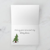 Warm- en Cozy-kerstkaart Feestdagen Kaart (Binnen)