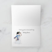 Warm en Cozy Kerstmis Feestdagen Kaart (Binnen)