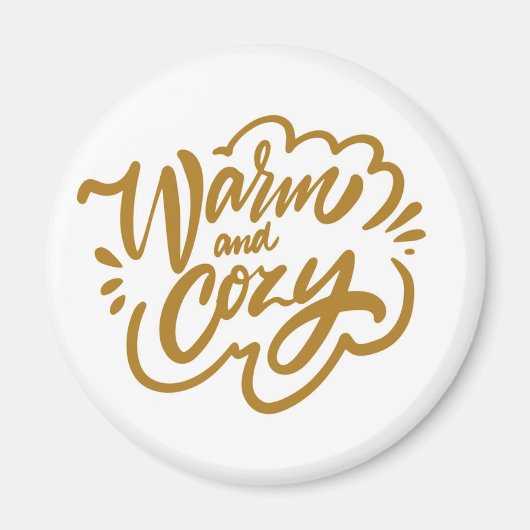 Warm en Cozy Magneet (Voorkant)