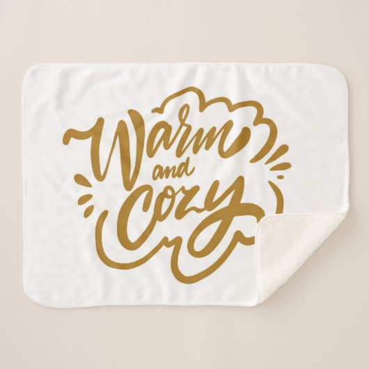 Warm en Cozy Sherpa Deken (Voorkant (horizontaal))
