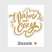 Warm en Cozy Sticker (Vel)