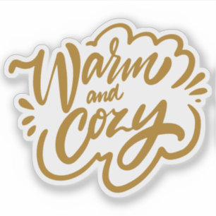 Warm en Cozy Sticker