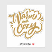 Warm en Cozy Sticker (Vel)