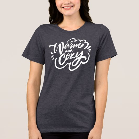 Warm en Cozy Tri-Blend Shirt (Voorkant)