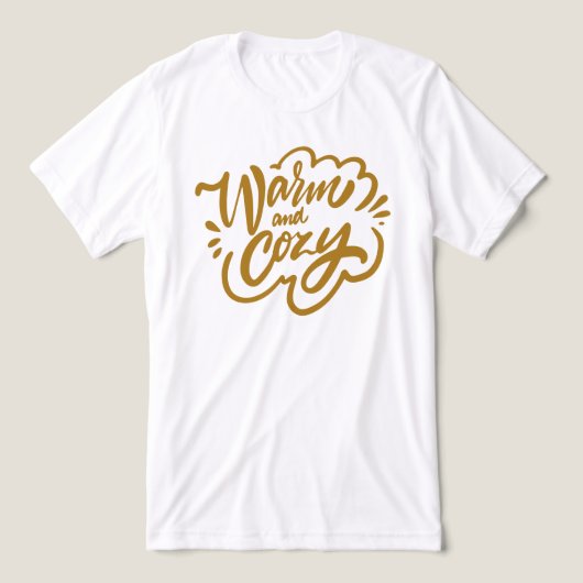 Warm en Cozy Tri-Blend Shirt (Design voorkant)