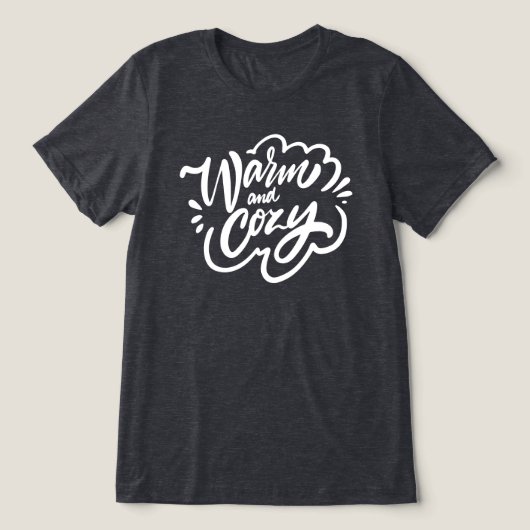 Warm en Cozy Tri-Blend Shirt (Design voorkant)