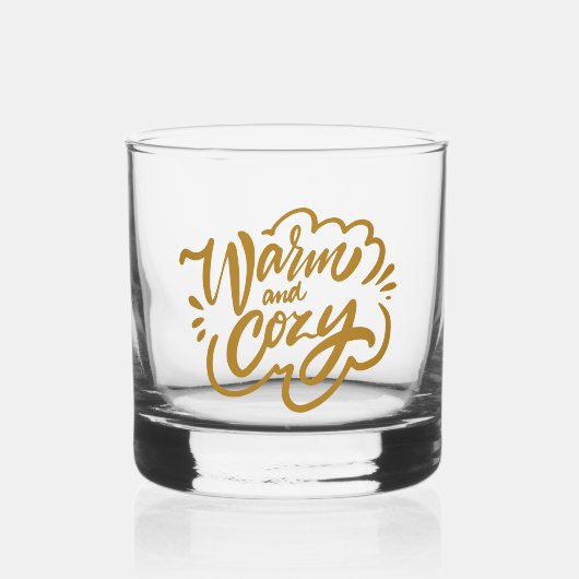 Warm en Cozy Whisky Glas (Voorkant)