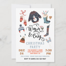 Warm en Cozy Winter Party Kaart