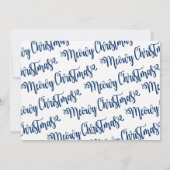 Warm en Fuzzy Slapend Meowy kerstkat Feestdagenkaart (Achterkant)