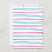 Warm en Fuzzy Ugly Sweater Baby shower Invitation Kaart (Achterkant)