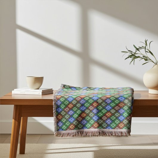 Warm en gezellig Abstract Poinsettia Bloemenmotief Deken