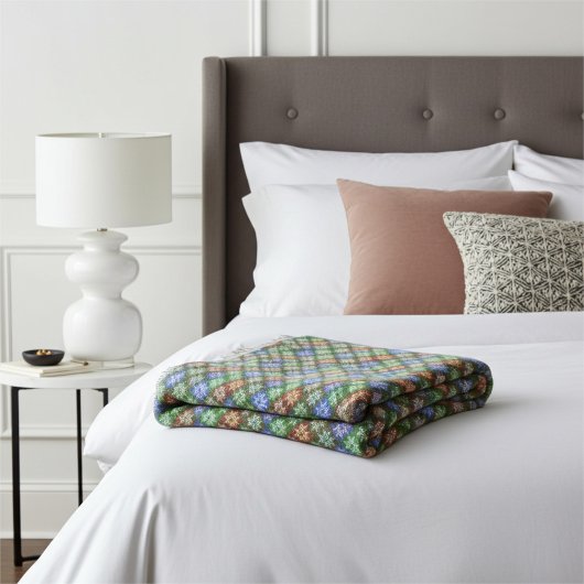 Warm en gezellig Abstract Poinsettia Bloemenmotief Deken