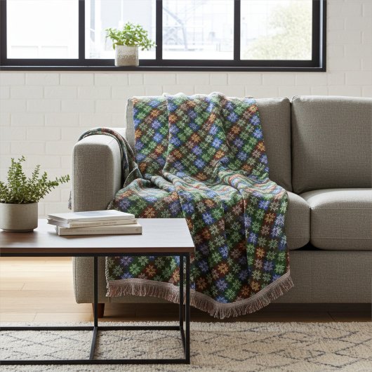 Warm en gezellig Abstract Poinsettia Bloemenmotief Deken