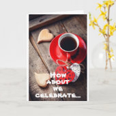 *WARM EN GEZELLIG* FEEST VOOR JE VERJAARDAG KAART (Gele Bloem)