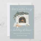 Warm en gezellig open haard vakantie thuis Covid Kaart (Voorkant)