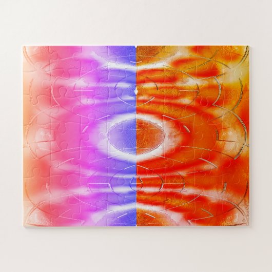 Warm en koud weer kunst legpuzzel (Horizontaal)