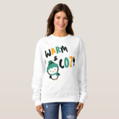Warm- en lugachtig sweatshirt, crèmewintersweatshi trui (Voorkant volledig)