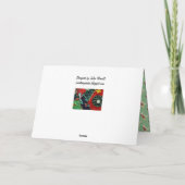Warm en Prachtig Kerst Quilt Kaart (Achterkant)