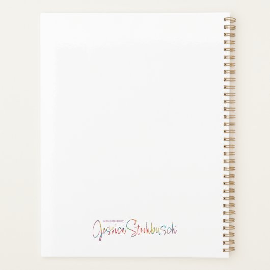 Warm en Rosey planner (Achterkant)