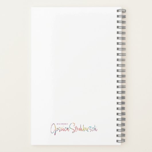 Warm en Rosey spiraal notitieboek (Achterkant)